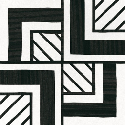 Фото плитки EQUIPE CAPRICE DECO METROPOLITAN B&W 22125 20X20 из коллекции EQUIPE CAPRICE 