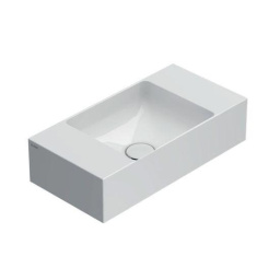 КЕРАМИЧЕСКАЯ ПОДВЕСНАЯ РАКОВИНА 50*25 СМ GLOBO T-EDGE, БЕЛЫЙ (B6R52BL)