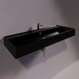 КЕРАМИЧЕСКАЯ РАКОВИНА 121 CМ SIMAS AGILE, GLOSSY BLACK (AG 121)