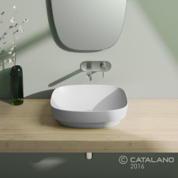КЕРАМИЧЕСКАЯ РАКОВИНА 50 СМ CATALANO GREEN LUX, БЕЛАЯ МАТОВАЯ (150AGRLXBM)