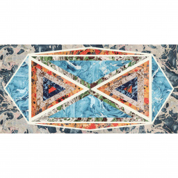 Фото плитки CEDIT ARALDICA BLASONE GRIGIO GLOSSY 6MM RETT 763512 120x240 из коллекции CEDIT ARALDICA 