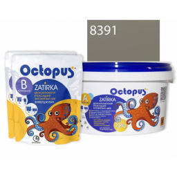 ЭПОКСИДНАЯ ЗАТИРКА OCTOPUS ZATIRKA 2-КОМП. ЦВЕТ СЕРЫЙ 8391 2,5 КГ (8391-2)