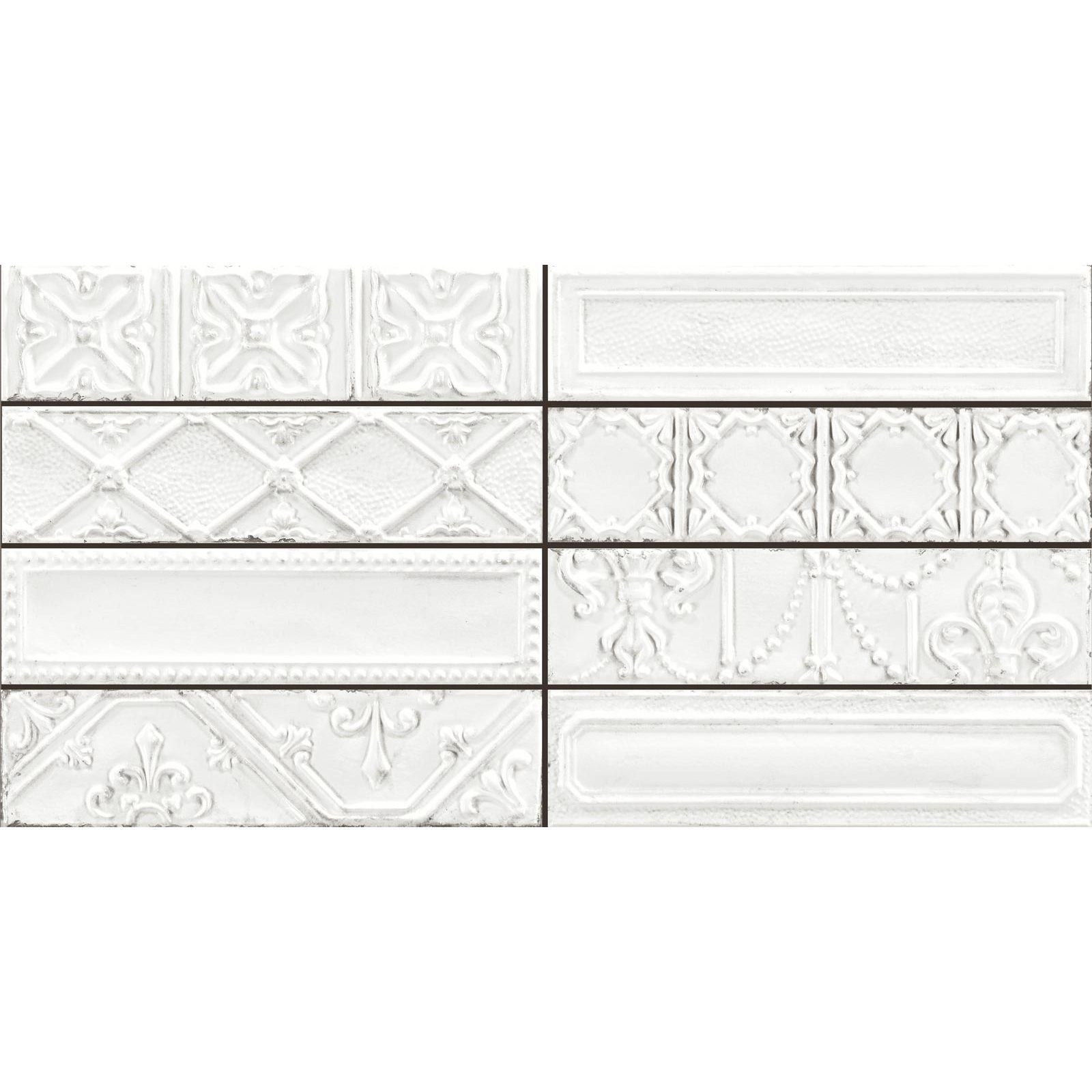 Фото плитки RAGNO EDEN DECORO TIN BIANCO R12C 7x28 из коллекции RAGNO EDEN 