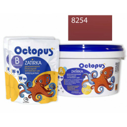 ЭПОКСИДНАЯ ЗАТИРКА OCTOPUS ZATIRKA 2-КОМП. ЦВЕТ РОЗОВО-КОРАЛОВЫЙ 8254 2,5 КГ (8254-2)