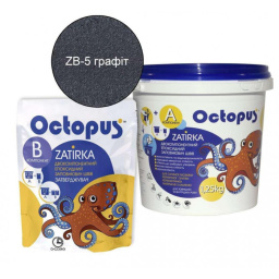 ЭПОКСИДНАЯ ЗАТИРКА OCTOPUS ZATIRKA 2-КОМП. ЦВЕТ ГРАФИТ 1,25 КГ (8366-1)