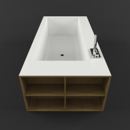 ВАННА ОТДЕЛЬНОСТОЯЩАЯ ANTONIO LUPI BIBLIO 190X80 СМ (BIBLIO44 NOCE CANALETTO)