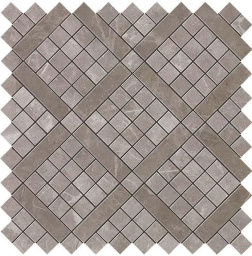 Фото плитки ATLAS CONCORDE MARVEL PRO GREY FLEURY DIAGONAL MOS. 30,5X30,5 из коллекции ATLAS CONCORDE MARVEL PRO 