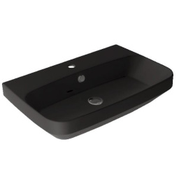 КЕРАМИЧЕСКАЯ РАКОВИНА 80 СМ SIMAS BADEN BADEN, MATTE BLACK (BB 12)