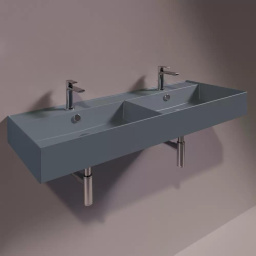 КЕРАМИЧЕСКАЯ РАКОВИНА 121 CМ SIMAS AGILE, MATTE CEMENTO (AG 121D)