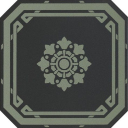 Фото плитки GRAZIA OLD ENGLAND OTTOGONO DEC BLACK BATH 20X20 из коллекции GRAZIA OLD ENGLAND 