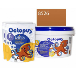 ЭПОКСИДНАЯ ЗАТИРКА OCTOPUS ZATIRKA 2-КОМП. ЦВЕТ КОРИЧНЕВО-РЫЖИЙ 8526 2,5 КГ (8526-2)