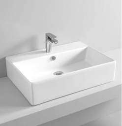 КЕРАМИЧЕСКАЯ РАКОВИНА 65 СМ ARTCERAM QUADRO, WHITE GLOSSY (QUL003 01; 00)