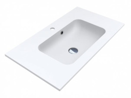 КЕРАМИЧЕСКАЯ ВСТРАИВАЕМАЯ РАКОВИНА 80 СМ MIRAGGIO DELLA 800 MIRASOFT, БЕЛЫЙ МАТОВЫЙ (0001070)