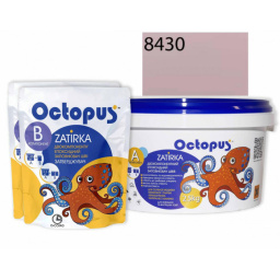 ЭПОКСИДНАЯ ЗАТИРКА OCTOPUS ZATIRKA 2-КОМП. ЦВЕТ СЕРО-РОЗОВЫЙ 8430 2,5 КГ (8430-2)