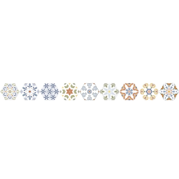 Фото плитки ALMERA CERAMICA VERSALLES DECOR COLOUR HEX 19,8Х22,8 из коллекции ALMERA VERSALLES 