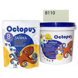 ЭПОКСИДНАЯ ЗАТИРКА OCTOPUS ZATIRKA 2-КОМП. ЦВЕТ ЗЕЛЕНО-МЯТНЫЙ 8110 1,25 КГ (8110-1)
