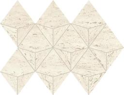 Фото плитки ATLAS CONCORDE MARVEL TRAVERTINE WHITE MOSAICO ORIGAMI 280X410 из коллекции ATLAS CONCORDE MARVEL TRAVERTINE 