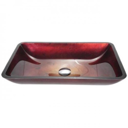 СТЕКЛЯННАЯ РАКОВИНА KRAUS IRRUPTION RED (GVR-200-RE-15MM)