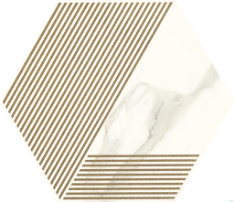 Фото плитки PARADYZ CALACATTA HEXAGON A 17,1X19,8X0,94 из коллекции PARADYZ MY WAY CALACATTA 