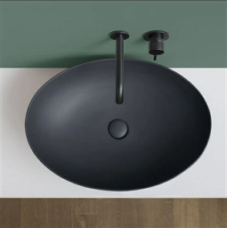 РАКОВИНА НАКЛАДНАЯ 58 СМ CIELO LE BACINELLE ECO SMALL, ТЕМНО-СЕРЫЙ (BAECO58-CM)