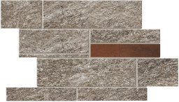 Фото плитки ATLAS CONCORDE NORDE PIOMBO BRICK CORTEN 27,8X39 из коллекции ATLAS CONCORDE NORDE 