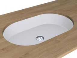 КЕРАМИЧЕСКАЯ ВСТРАИВАЕМАЯ РАКОВИНА 55 СМ MIRAGGIO ROME MIRASOFT, БЕЛЫЙ МАТОВЫЙ (0001113)