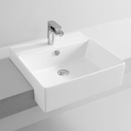 КЕРАМИЧЕСКАЯ РАКОВИНА 50 СМ ARTCERAM QUADRO, WHITE GLOSSY (QUL004 01; 00)