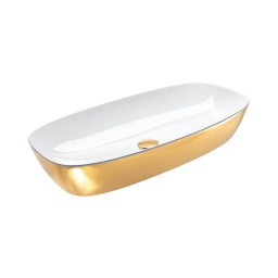 КЕРАМИЧЕСКАЯ РАКОВИНА 80 СМ CATALANO GOLD&SILVER, GOLD/WHITE (180APGRLXBO)
