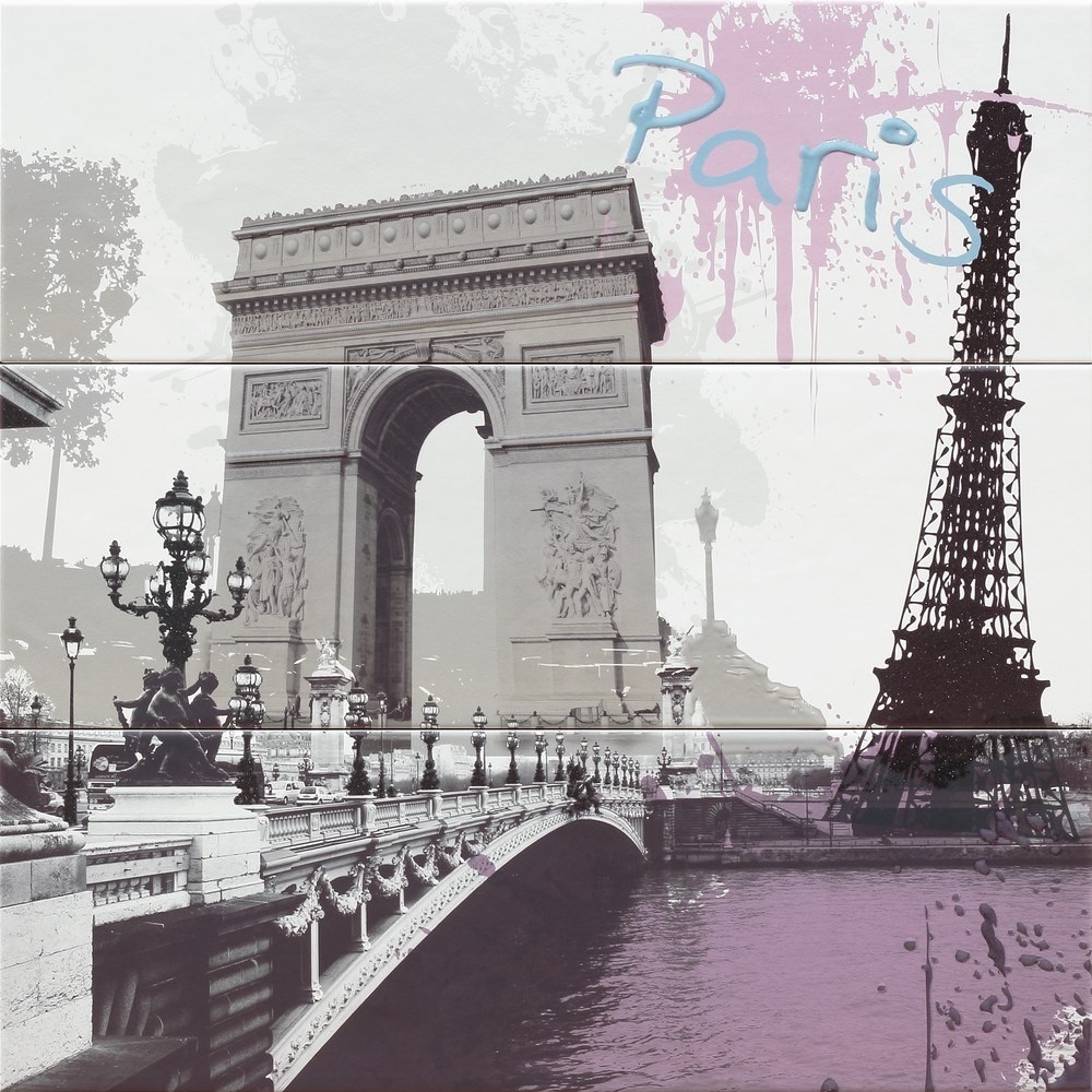 Фото плитки SALONI MURAL PARIS IRIS XN6990 60x60 из коллекции SALONI PORTLAND 