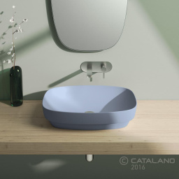 КЕРАМИЧЕСКАЯ РАКОВИНА 60 СМ CATALANO GREEN LUX, ГОЛУБАЯ (160AGRLXAS)