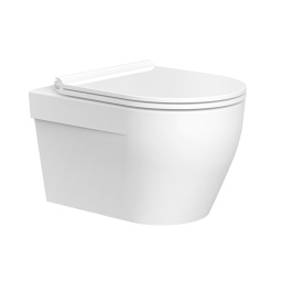 УНИТАЗ ПОДВЕСНОЙ БЕЗОБОДКОВЫЙ DEVIT LAGUNA С СИДЕНЬЕМ QUICK FIX, SOFT CLOSE (3020110)