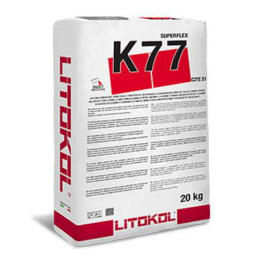 КЛЕЙ ДЛЯ ПЛИТКИ LITOKOL SUPERFLEX K77 20 КГ C2TES1 БЕЛЫЙ (K77B00203)