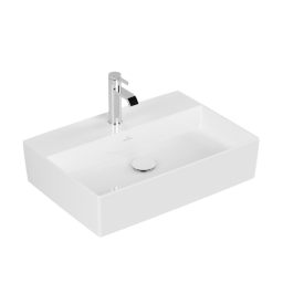 РАКОВИНА НАКЛАДНАЯ 60Х42 VILLEROY&BOCH MEMENTO 2.0, WHITE ALPIN CERAMICPLUS (4A0761R1)