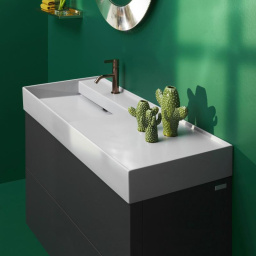 КЕРАМИЧЕСКАЯ РАКОВИНА 120 СМ СО СКРЫТЫМ СЛИВОМ LAUFEN KARTELL, БЕЛЫЙ (H8133320001111)