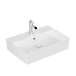 РАКОВИНА НАКЛАДНАЯ 60Х42 VILLEROY&BOCH MEMENTO 2.0, WHITE ALPIN CERAMICPLUS (4A0760R1)