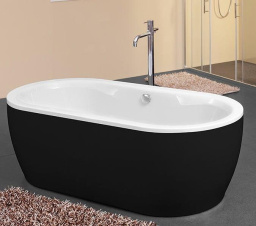 ВАННА АКРИЛОВАЯ KOLPA SAN SIRIS-FS 178X88 WHITE-BLACK (3838987 596387)