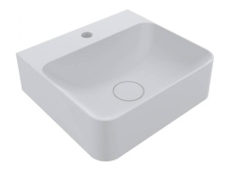 РАКОВИНА НАКЛАДНАЯ КАМЕННАЯ 43 СМ MIRAGGIO SEED MIRASOFT, БЕЛЫЙ МАТОВЫЙ (0001116)