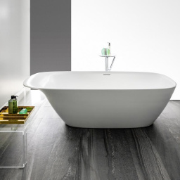 ВАННА ОТДЕЛЬНОСТОЯЩАЯ ИЗ ИСКУССТВЕННОГО КАМНЯ LAUFEN INO 180Х85 СМ, WHITE (H2303020000001)