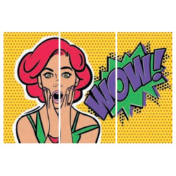 Фото плитки FIANDRE DESIGN YOUR SLABS COMICS YELLOW COMPOSIZIONE ART 3 ШТ NAT Y4WQ00D453006 150X300X0,6 из коллекции FIANDRE DESIGN YOUR SLABS 
