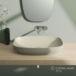 КЕРАМИЧЕСКАЯ РАКОВИНА 75 СМ CATALANO GREEN LUX, СЕРАЯ (175AGRLXGS)
