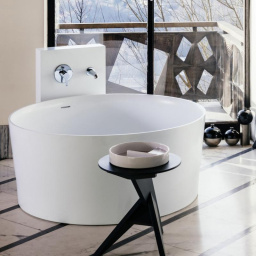 ВАННА ОТДЕЛЬНОСТОЯЩАЯ ИЗ ИСКУССТВЕННОГО КАМНЯ LAUFEN VAL 130 СМ, WHITE (H2312820000001)