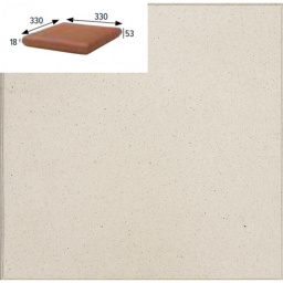 Керамогранит GRES ARAGON COTTO BLANCO ESQUINA PZ480 33x33x1,8 из коллекции GRES ARAGON COTTO 