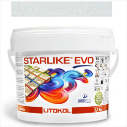 ЭПОКСИДНАЯ ЗАТИРКА LITOKOL STARLIKE EVO 102 БЕЛЫЙ ЛЕД (БЕЛАЯ) 2,5 КГ (STEVOBGH02.5)