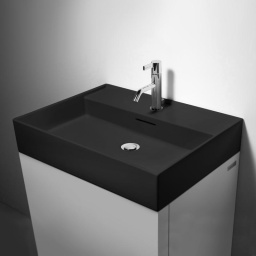 КЕРАМИЧЕСКАЯ РАКОВИНА 60 СМ LAUFEN KARTELL, ЧЕРНЫЙ МАТОВЫЙ (H8103337161041)
