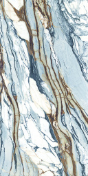 Фото плитки EMIL CERAMICA LEVEL MARMI CALACATTA PICASSO A FULL LAPP EMA7 162X324 из коллекции EMIL CERAMICA LEVEL MARMI 