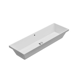 КЕРАМИЧЕСКАЯ ВСТРАИВАЕМАЯ РАКОВИНА 105*34 СМ GLOBO STOCKHOLM, БЕЛЫЙ (FO105BI)