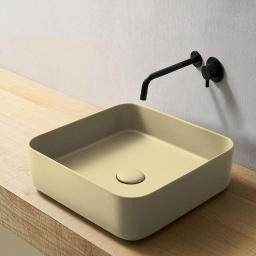 РАКОВИНА НАКЛАДНАЯ 40 СМ CIELO SHUI COMFORT, ПЕСОЧНЫЙ (SHCOLAQ40-CN)