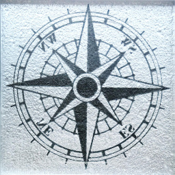 Фото плитки KOTTO TAKO GTР 73007 COMPASS MIRROR 7,3X7,3X0,8 из коллекции KOTTO TAKO 