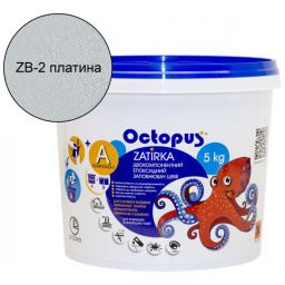 ЭПОКСИДНАЯ ЗАТИРКА OCTOPUS ZATIRKA 2-КОМП. ЦВЕТ ПЛАТИНА 5 КГ (8361-5)