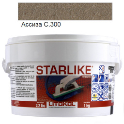 LITOKOL STARLIKE CLASSIC C.300 АСИЗА 1 кг ЭПОКСИДНАЯ ЗАТИРКА STRTRV0001